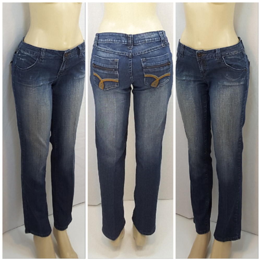 ZANA JEANS, Straight Leg Denim Jeans, size 13 - Picture 4 of 8